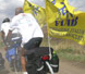17 Aprile 2005 - Festa e pedalata con tutta la Fiab del Triveneto per chiedere la ciclopista